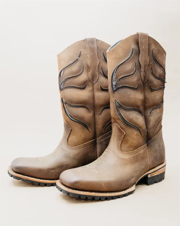 Handmade leather boots